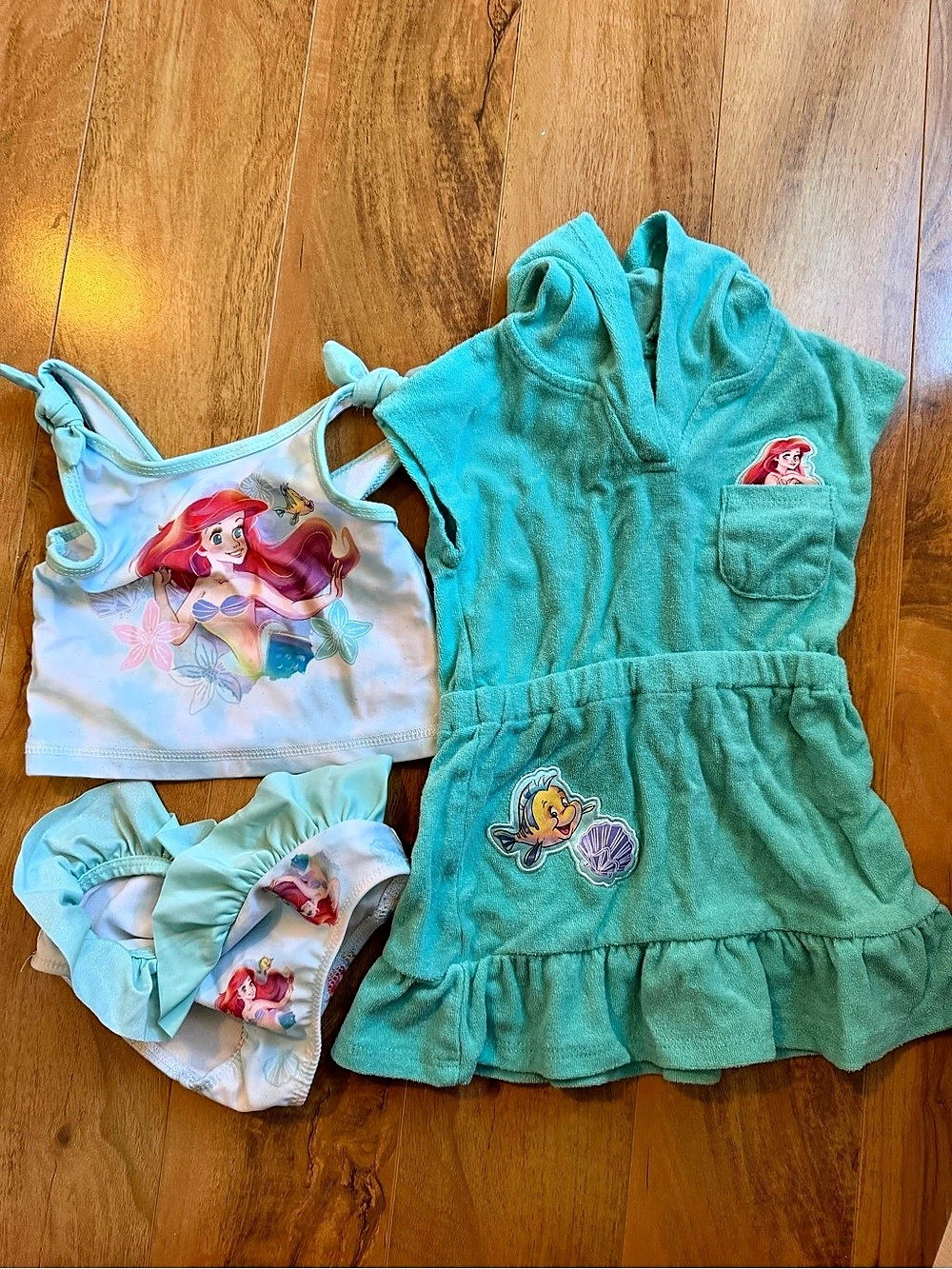 Kids Disney Princess swim Set Blue & Pink